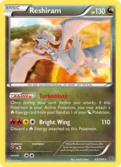 Reshiram (Roaring Skies 63)