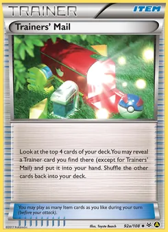 Trainers' Mail (Roaring Skies 92a)